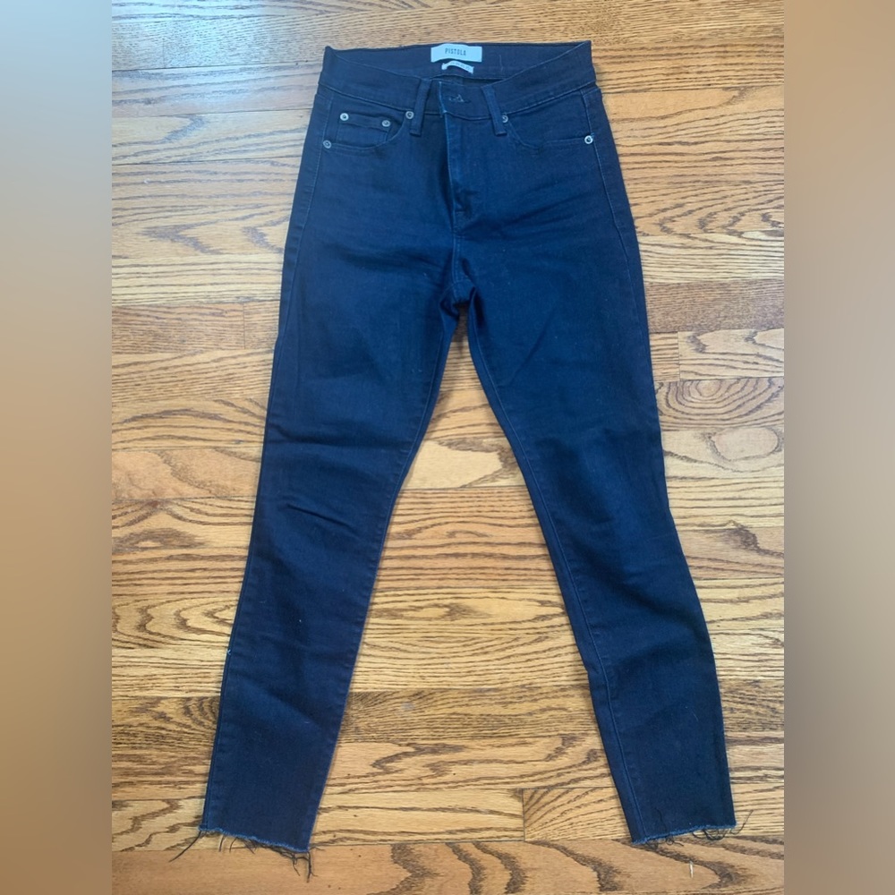 Size 25 very dark wash Pistola cigarette jean
